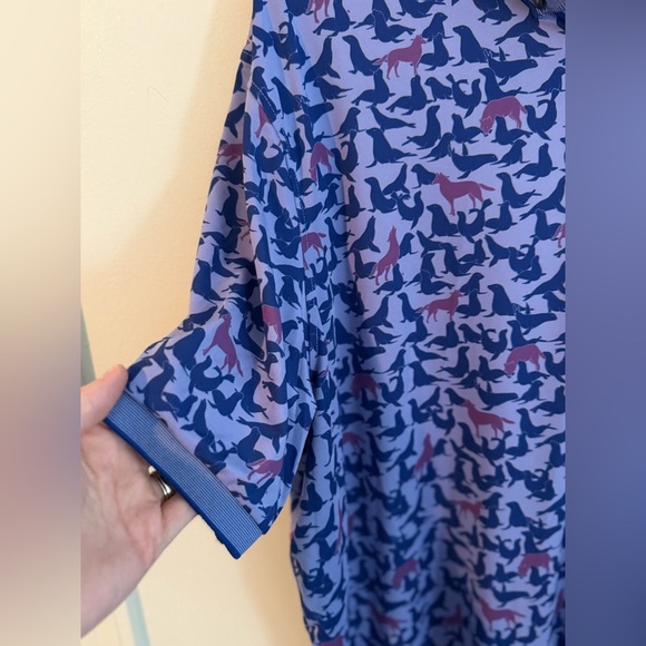 Greyson Seals and Wolf Purple Polo, Sz XXL - Picture 3 of 6